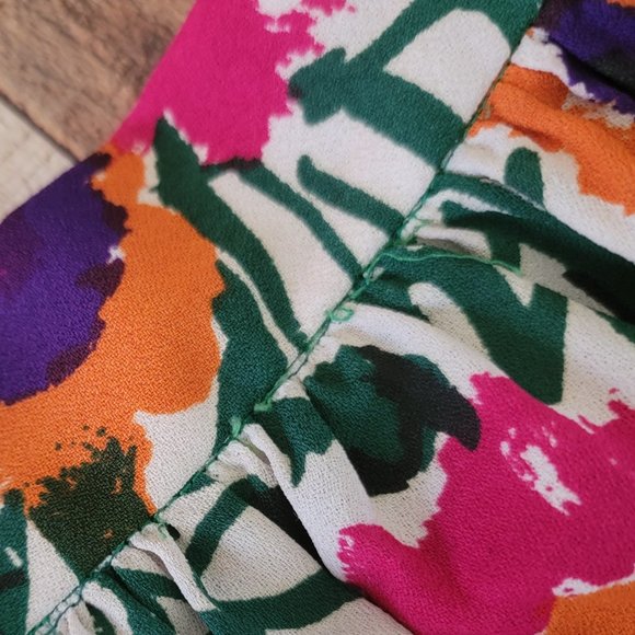 Vera Neumann Vivid Floral Long Skirt - Picture 13 of 14